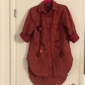 Distressed Denim Jacket